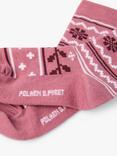 Polarn O. Pyret Kids' Merino Wool Blend Socks, Pink