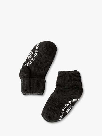 Polarn O. Pyret Kids' Anti-Slip Socks, Pack of 2, Black