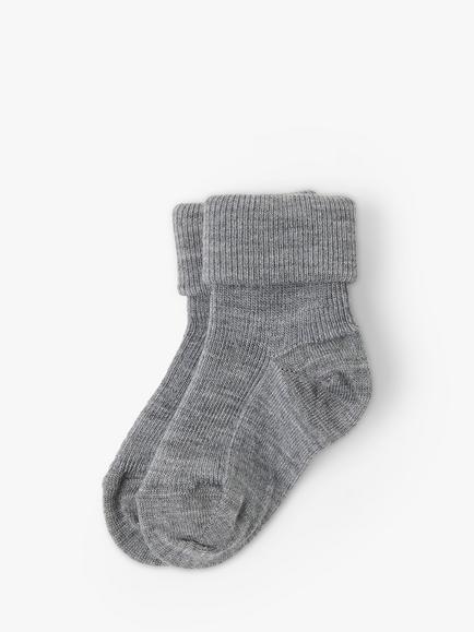 Polarn O. Pyret Baby Socks, Pack of 2, Grey, Grey