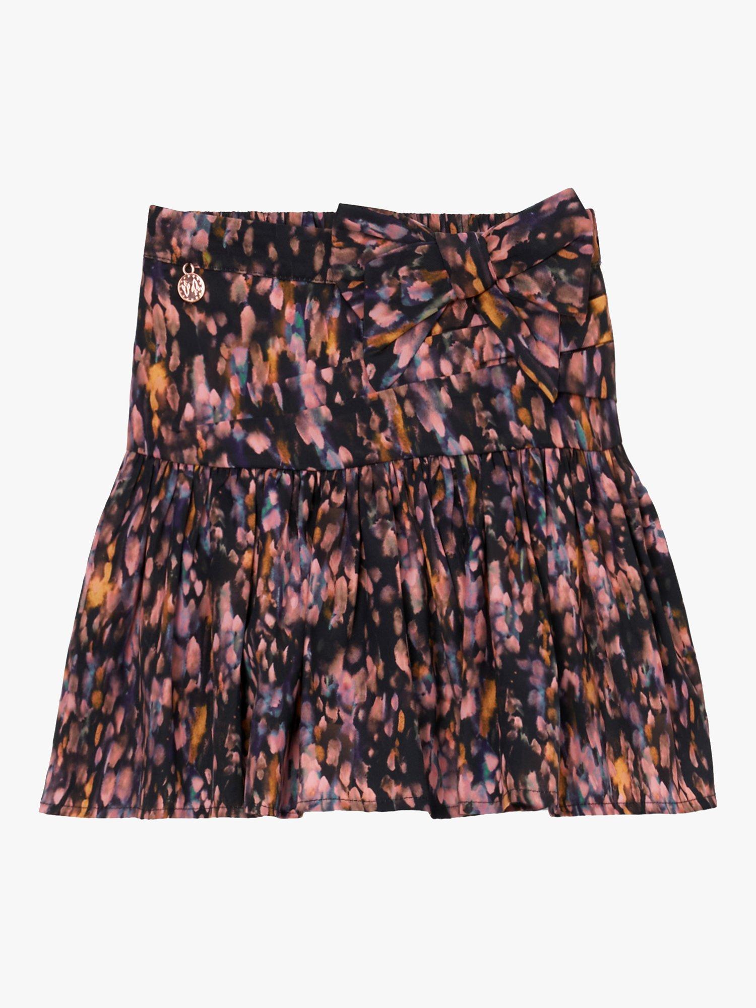 Product image 2 of 6, which shows Angel & Rocket Kids' Natalia Side Bow Skirt, Multi, 3 years