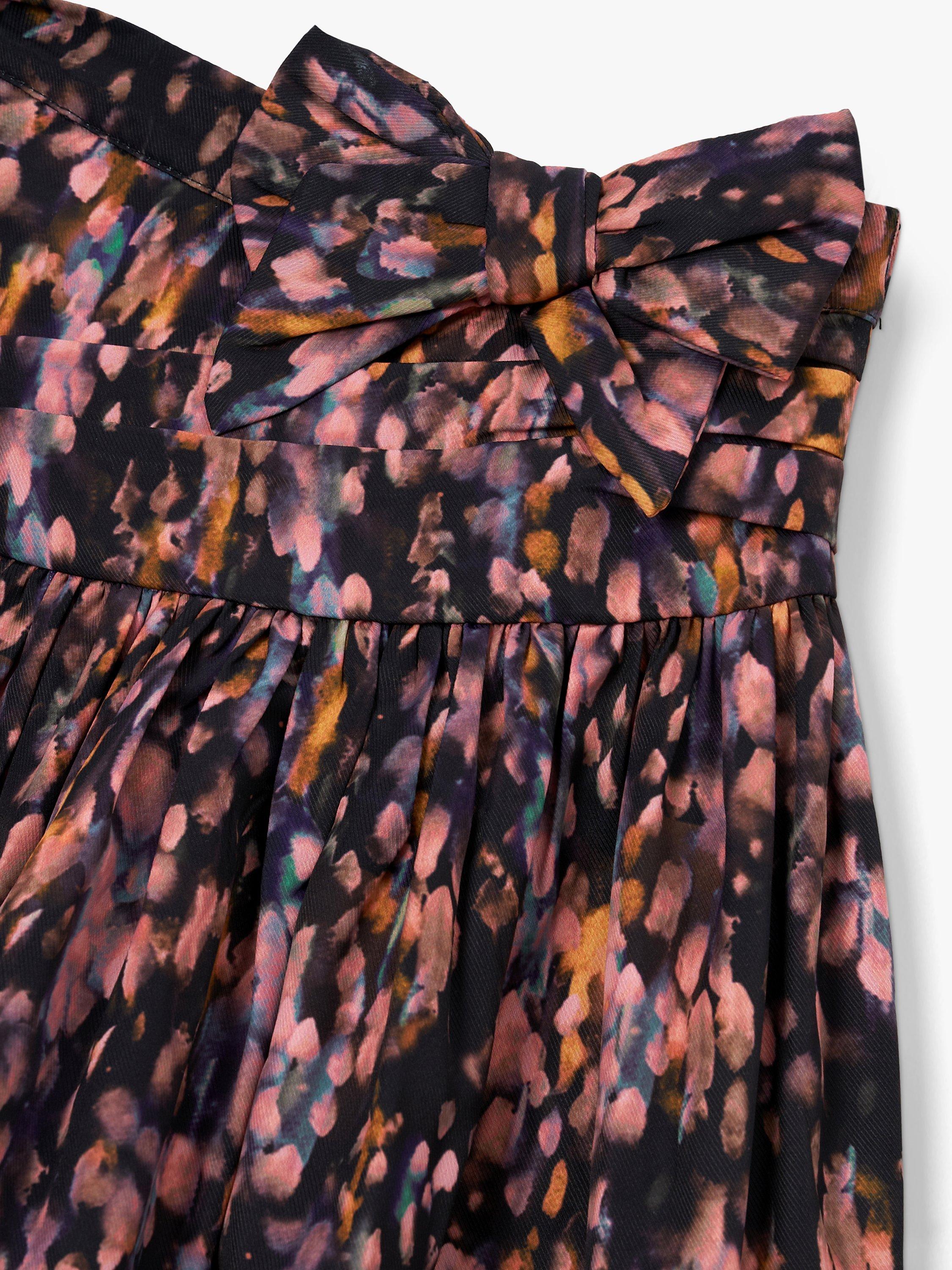 Product image 4 of 6, which shows Angel & Rocket Kids' Natalia Side Bow Skirt, Multi, 3 years