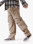 Angel & Rocket Kids' Carlton Corduroy Skater Trousers, Stone, Stone