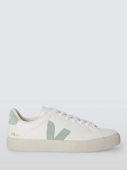 VEJA Campo Leather Trainers, White Matcha, White Matcha
