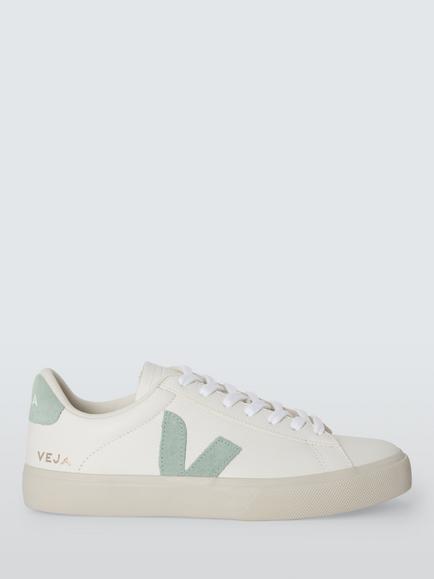 VEJA Campo Leather Trainers, White Matcha, White Matcha