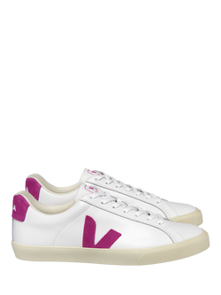 VEJA Esplar Leather Trainers, White Ultraviolet, White Ultraviolet