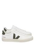 VEJA Campo Leather Trainers, White Khaki