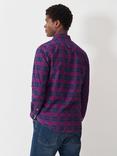 Crew Clothing Cotton Check Oxford Shirt, Navy/Multi