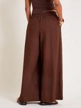 Monsoon Yara Cotton Wide Leg Trousers