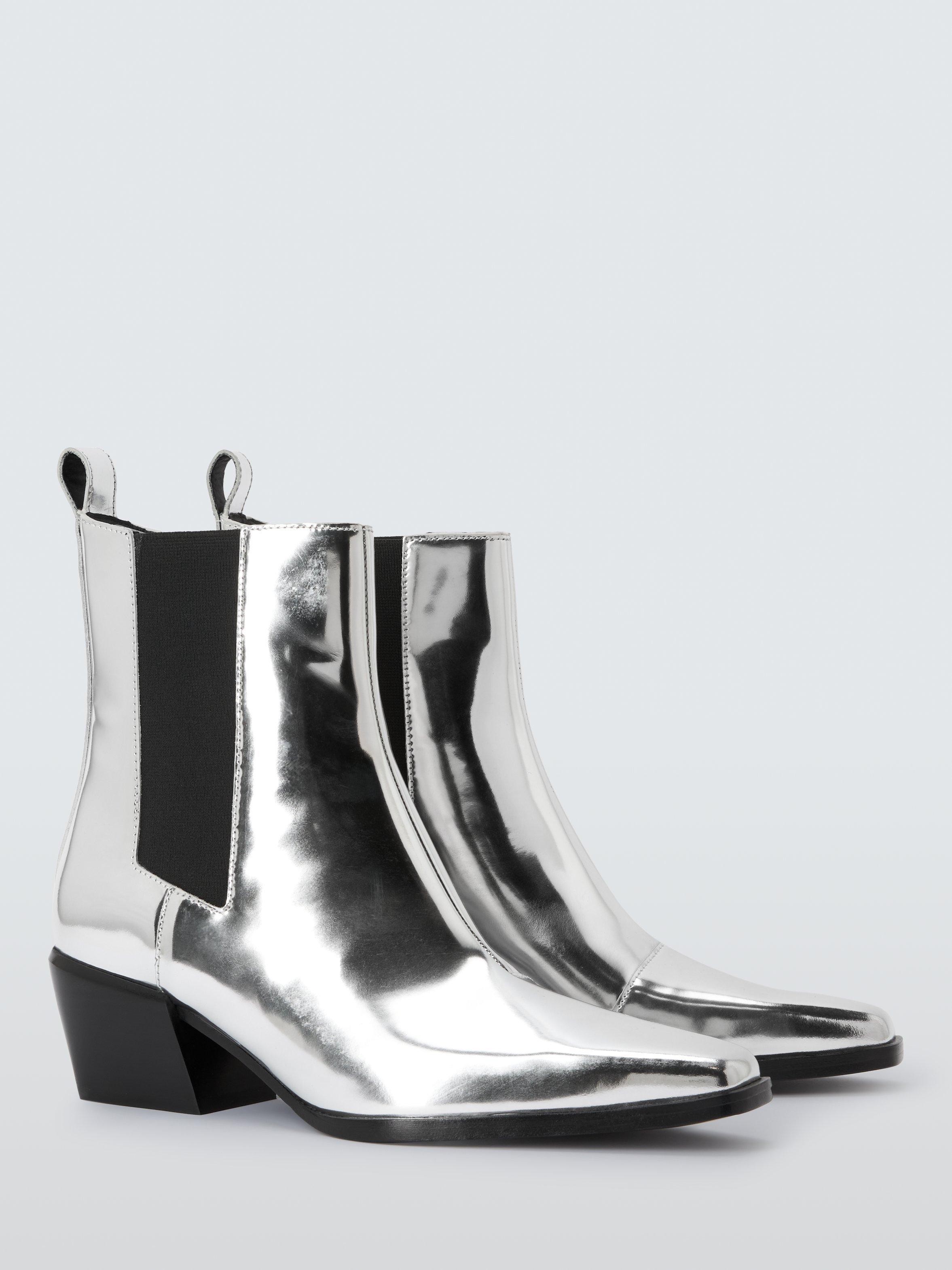 Rag and bone silver boots best sale