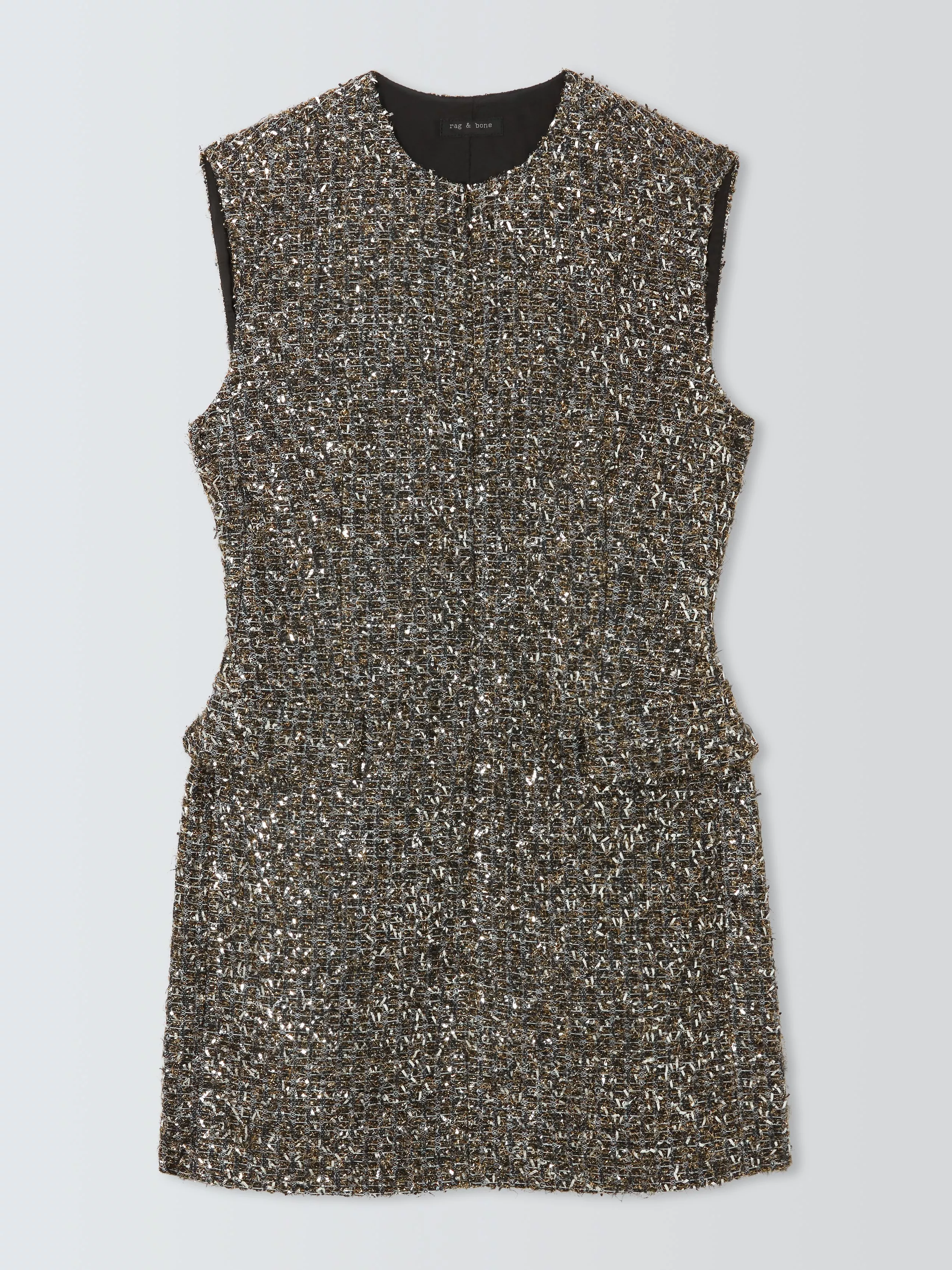 rag bone Tina Linton Wool Blend Dress Grey