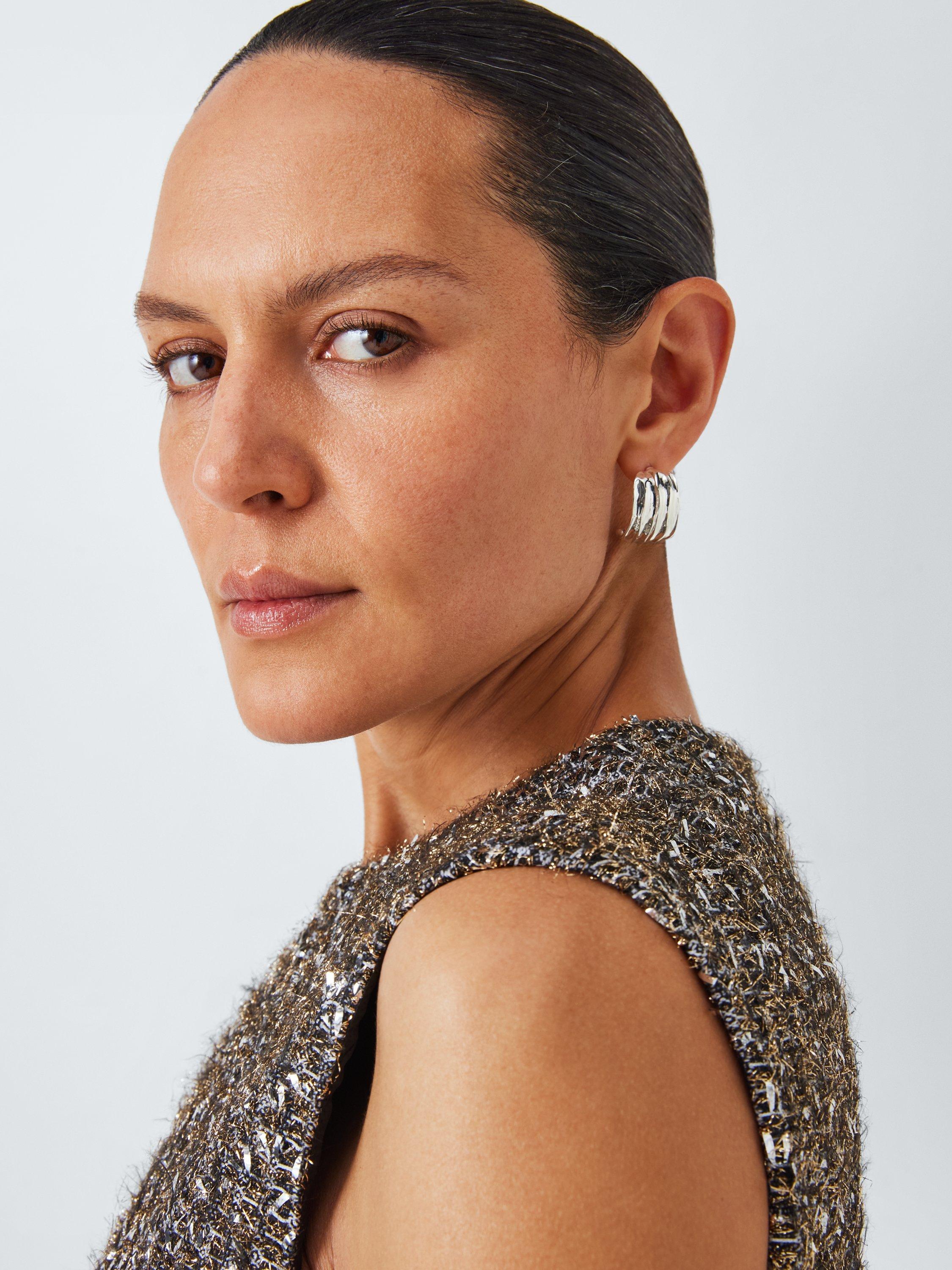Product image 5 of 6, which shows rag & bone Tina Linton Wool Blend Dress, Grey, XL