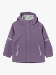 Polarn O. Pyret Kids' Wind & Waterproof Shell Coat, Purple