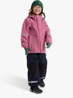 Polarn O. Pyret Kids' Wind & Waterproof Shell Coat, Pink - view 2, Pink