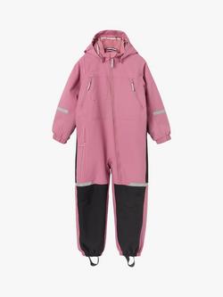 Polarn O. Pyret Kids' Waterproof Overall, Pink - view 2, Pink