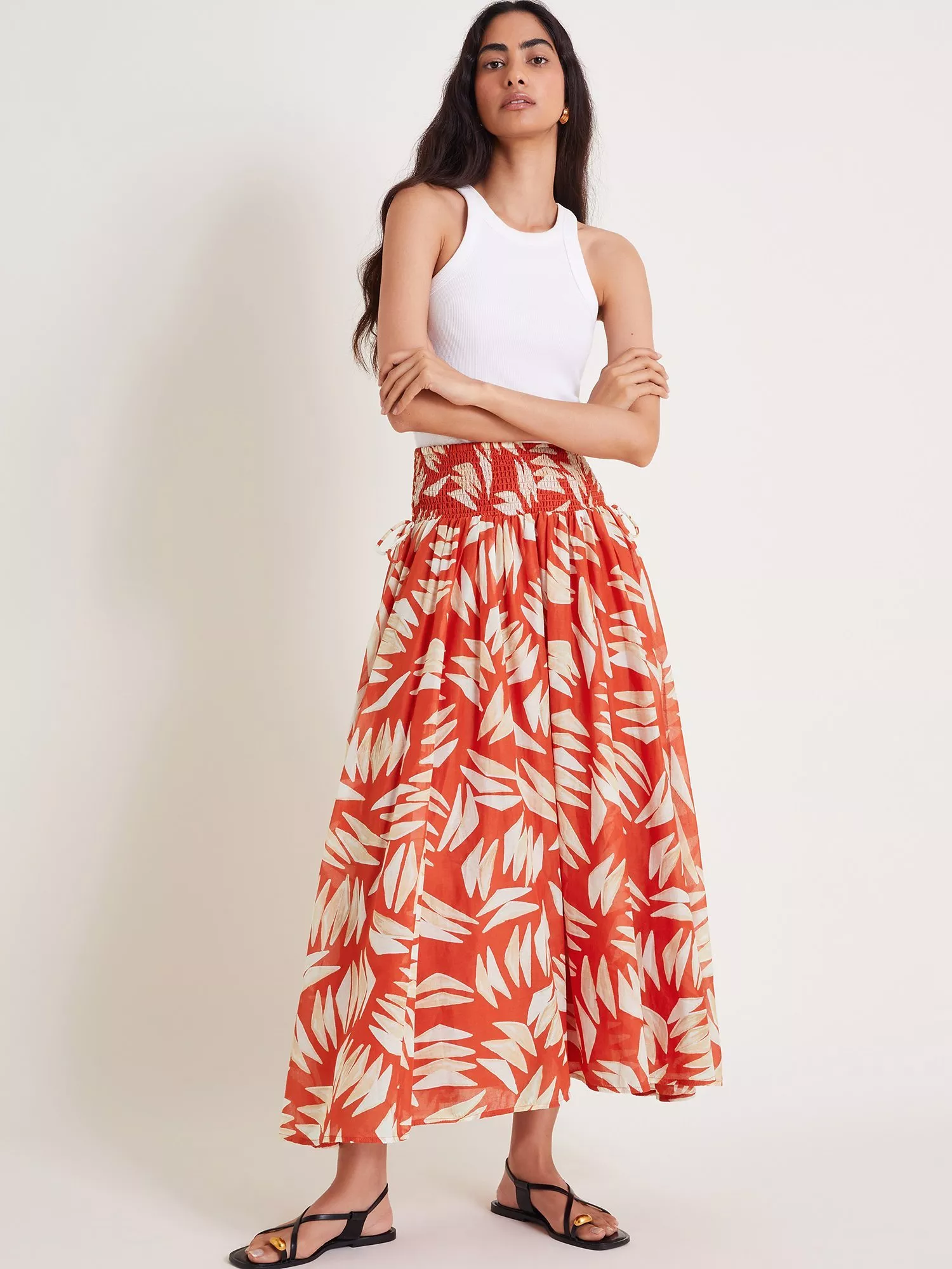 Women s Skirts Orange Maxi John Lewis Partners