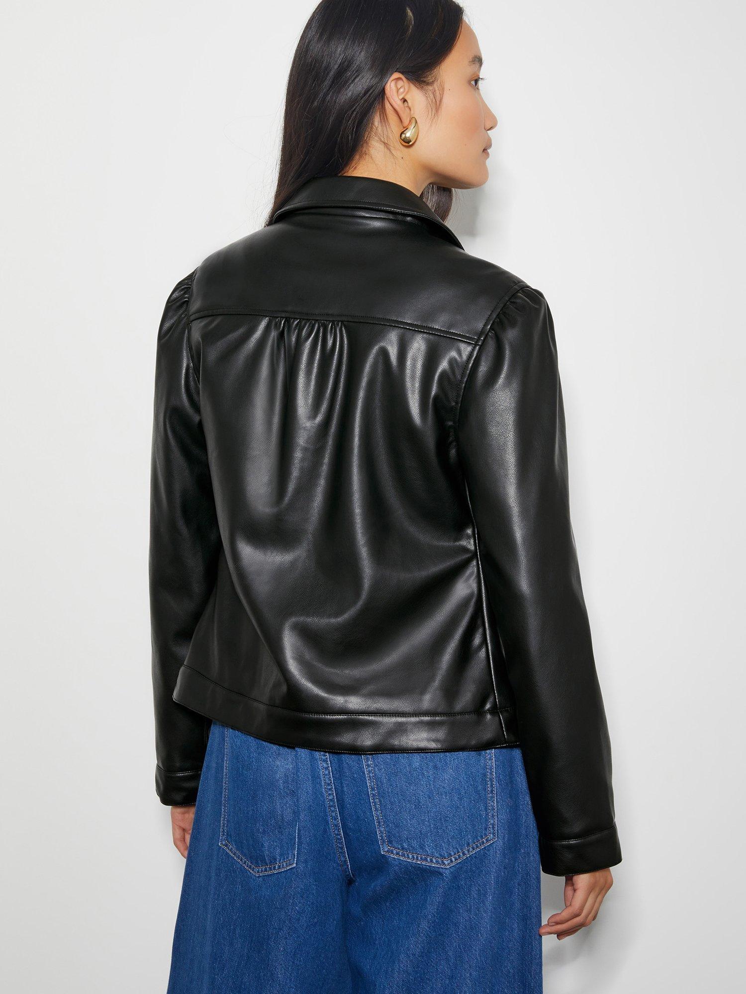 Product image 2 of 4, which shows Monsoon Bella Bomber Jacket, Black, S