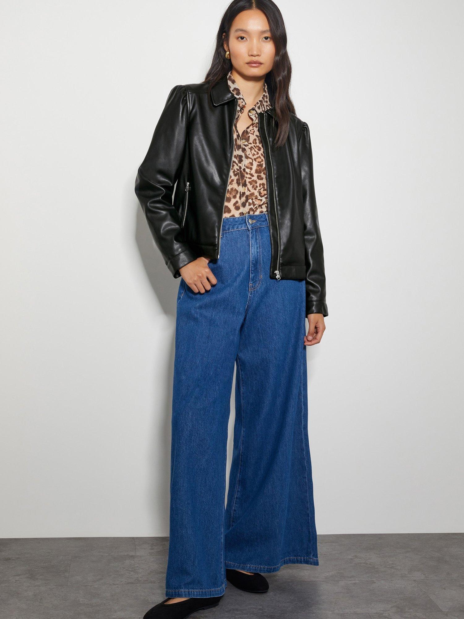 Product image 3 of 4, which shows Monsoon Bella Bomber Jacket, Black, S