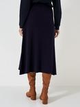 Crew Clothing Roxy Cable Knit Skirt, Dark Blue