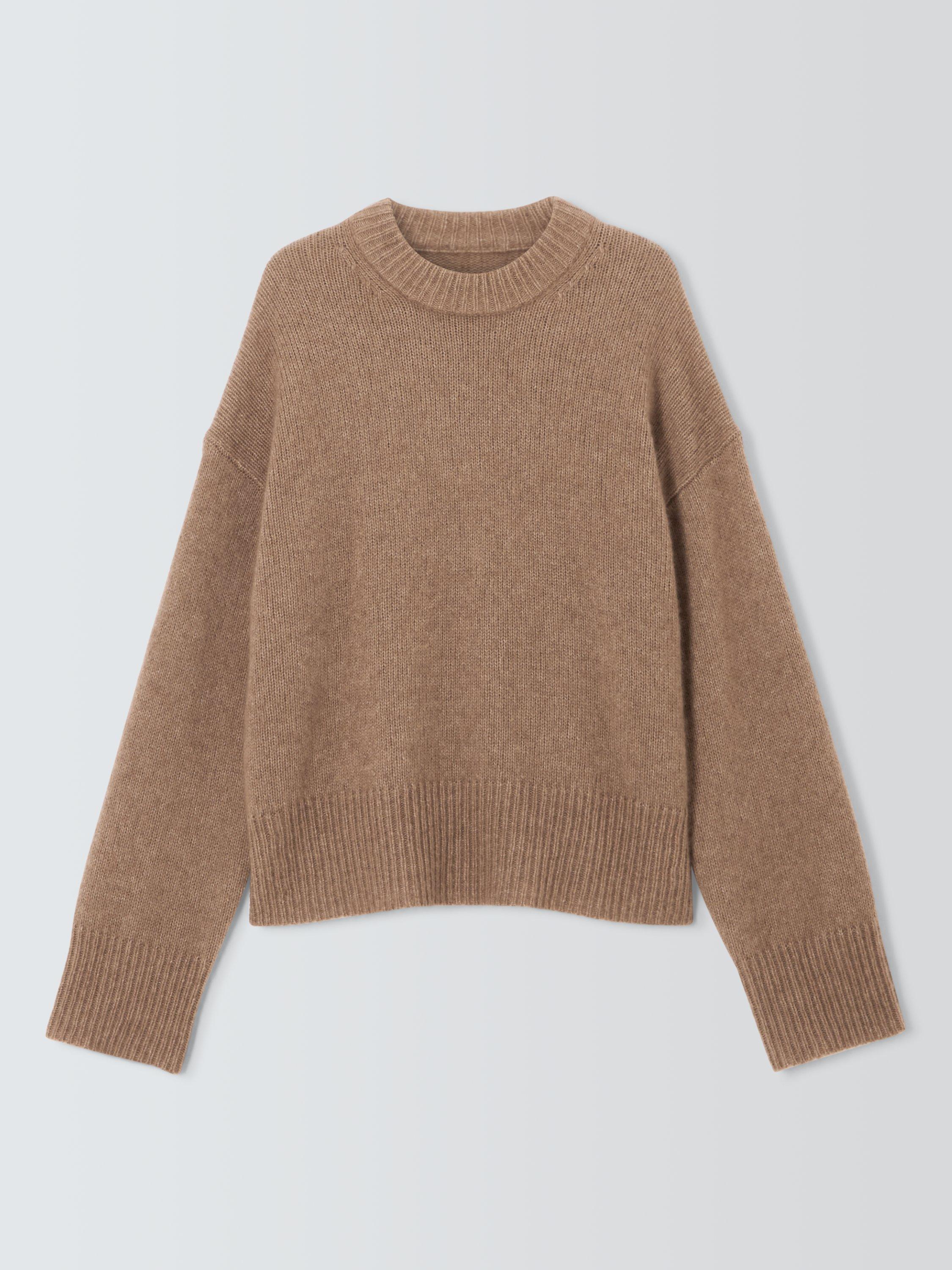 Product image 4 of 6, which shows Rails Miranda Cashmere Silk Crew Neck Jumper, Brown, S