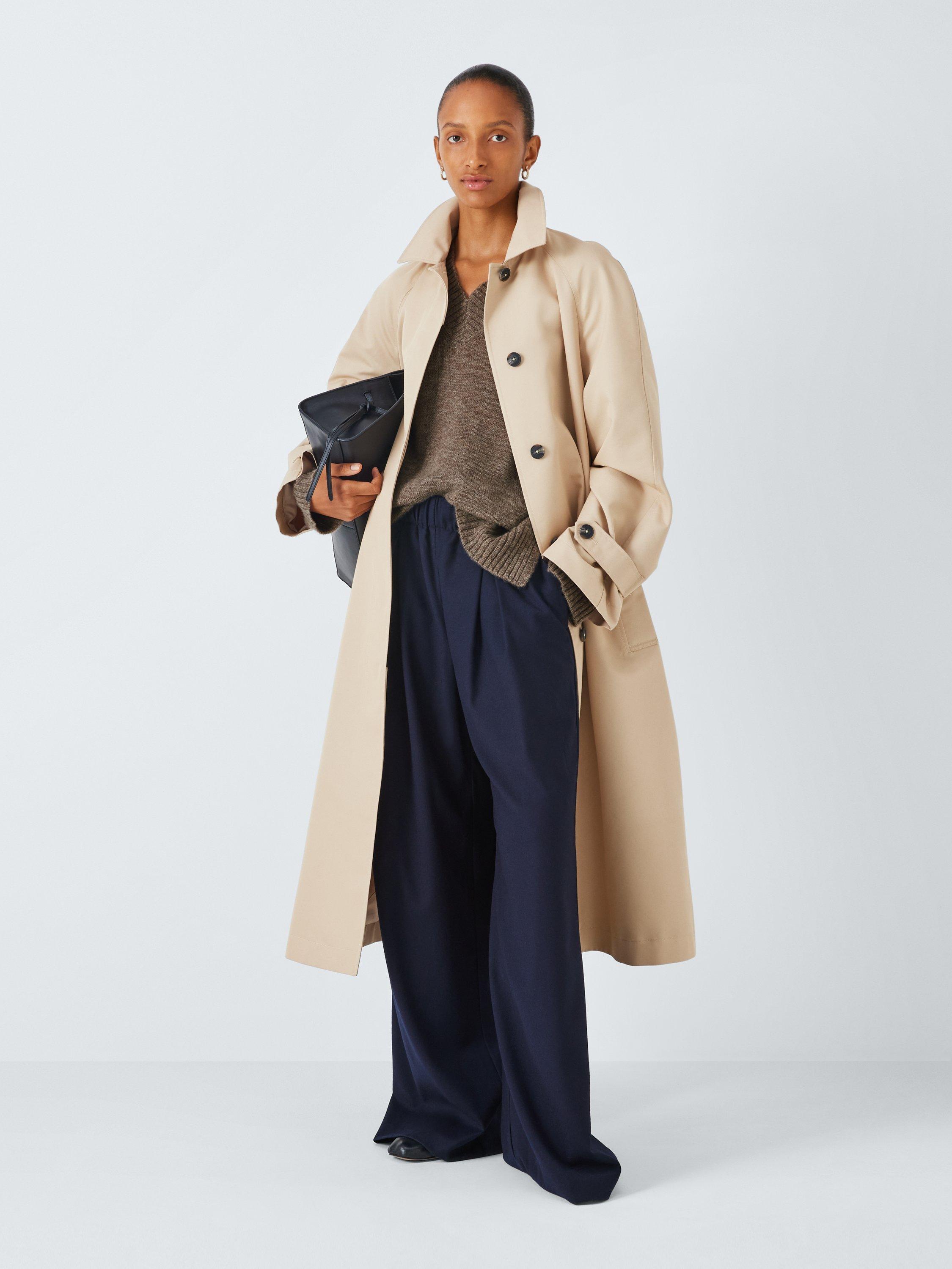 Product image 3 of 6, which shows Rails Gisella Cashmere Silk V-Neck Jumper, Brown, XS