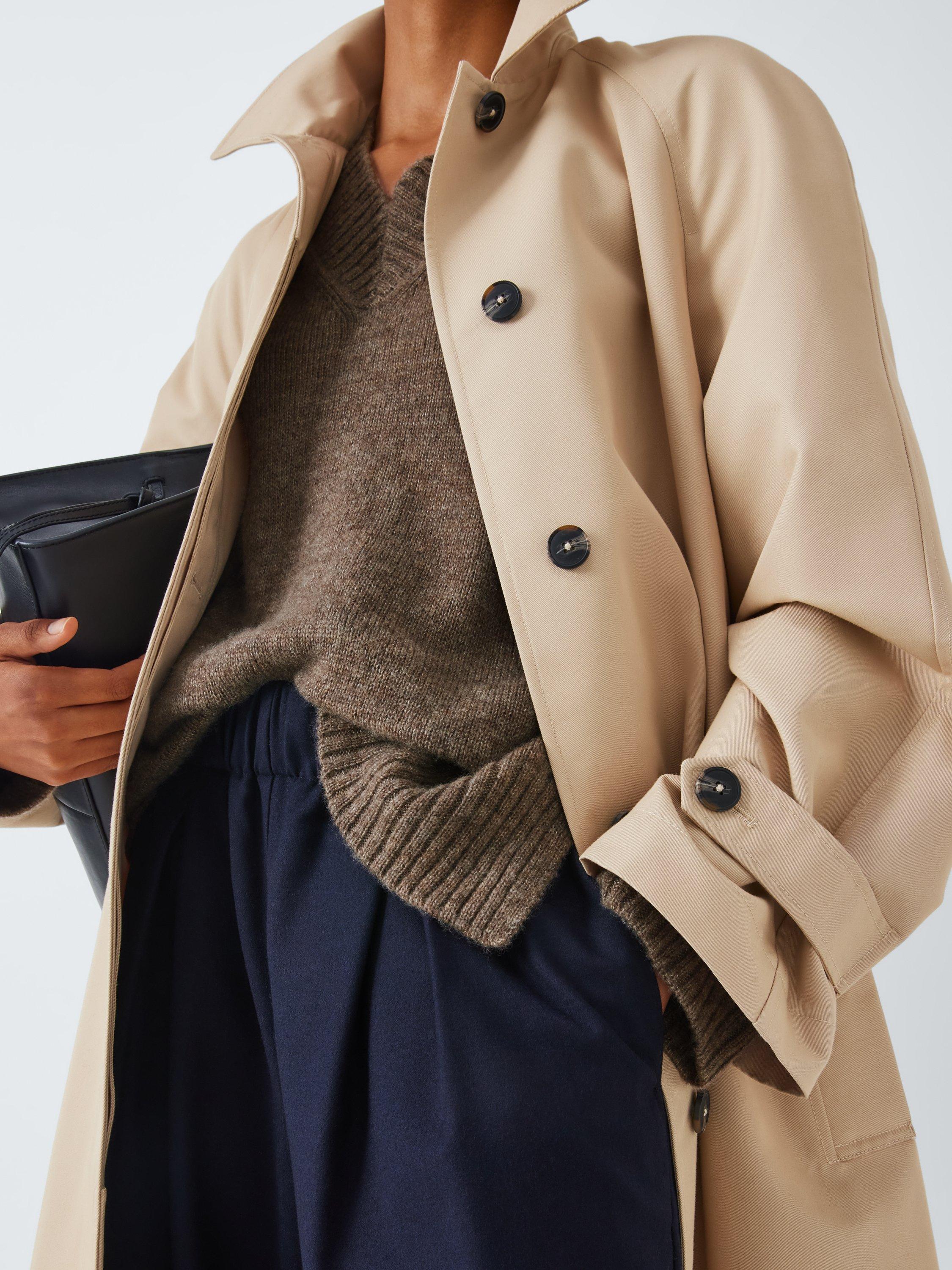 Product image 6 of 6, which shows Rails Gisella Cashmere Silk V-Neck Jumper, Brown, XS