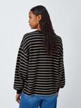 Rails Joan Stripe Top, Black/Ivory