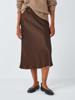 Rails Anya Satin Skirt, Dark Moss, Dark Moss
