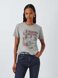 Rails London Graphic Boyfriend T-Shirt, Grey Marl