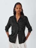 Rails Spencer Stripe Silk Shirt, Ink