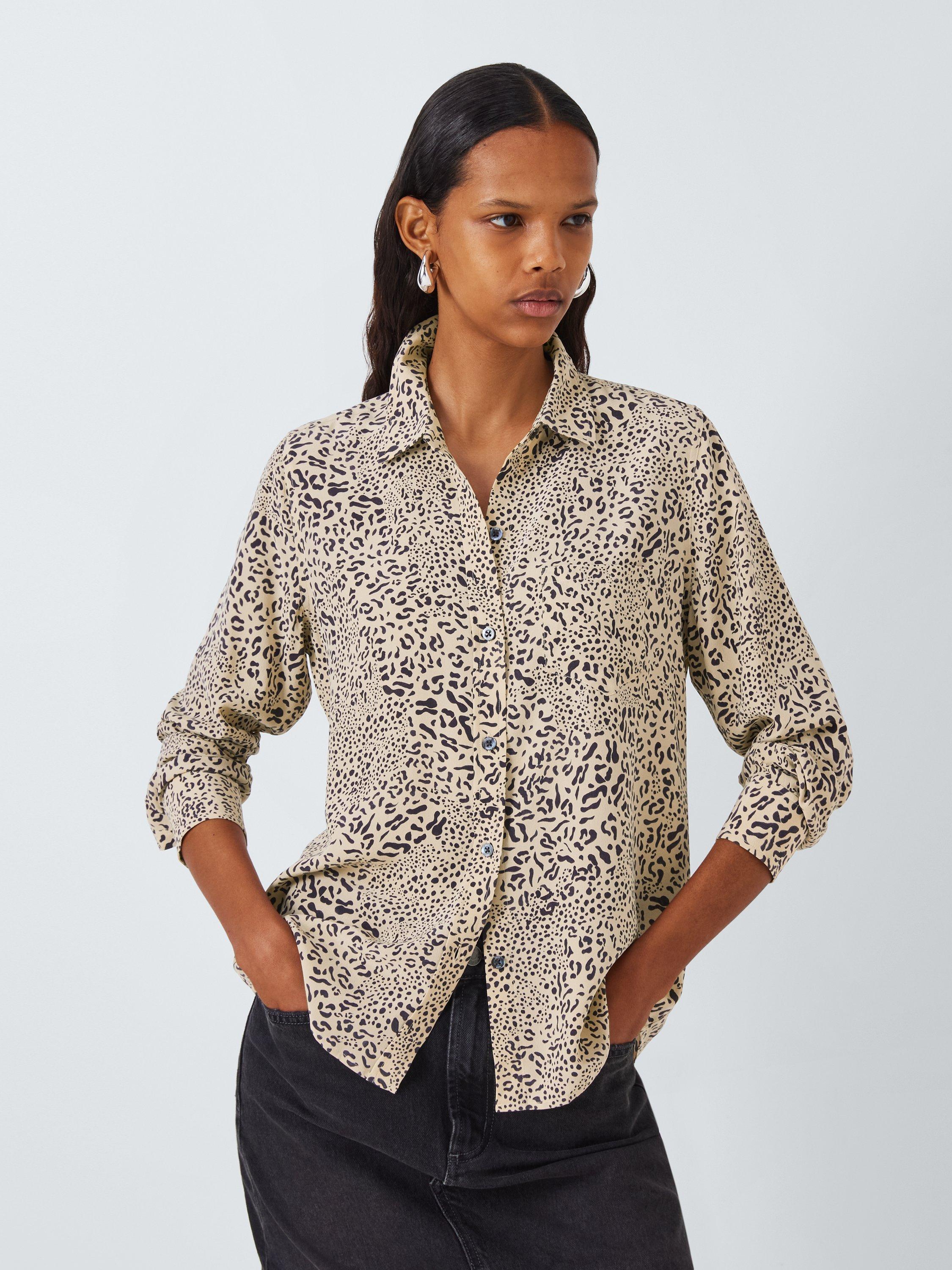 Rails cheetah print linen button down large outlet