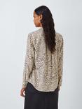 Rails Kate Animal Print Silk Shirt, Sand/Multi