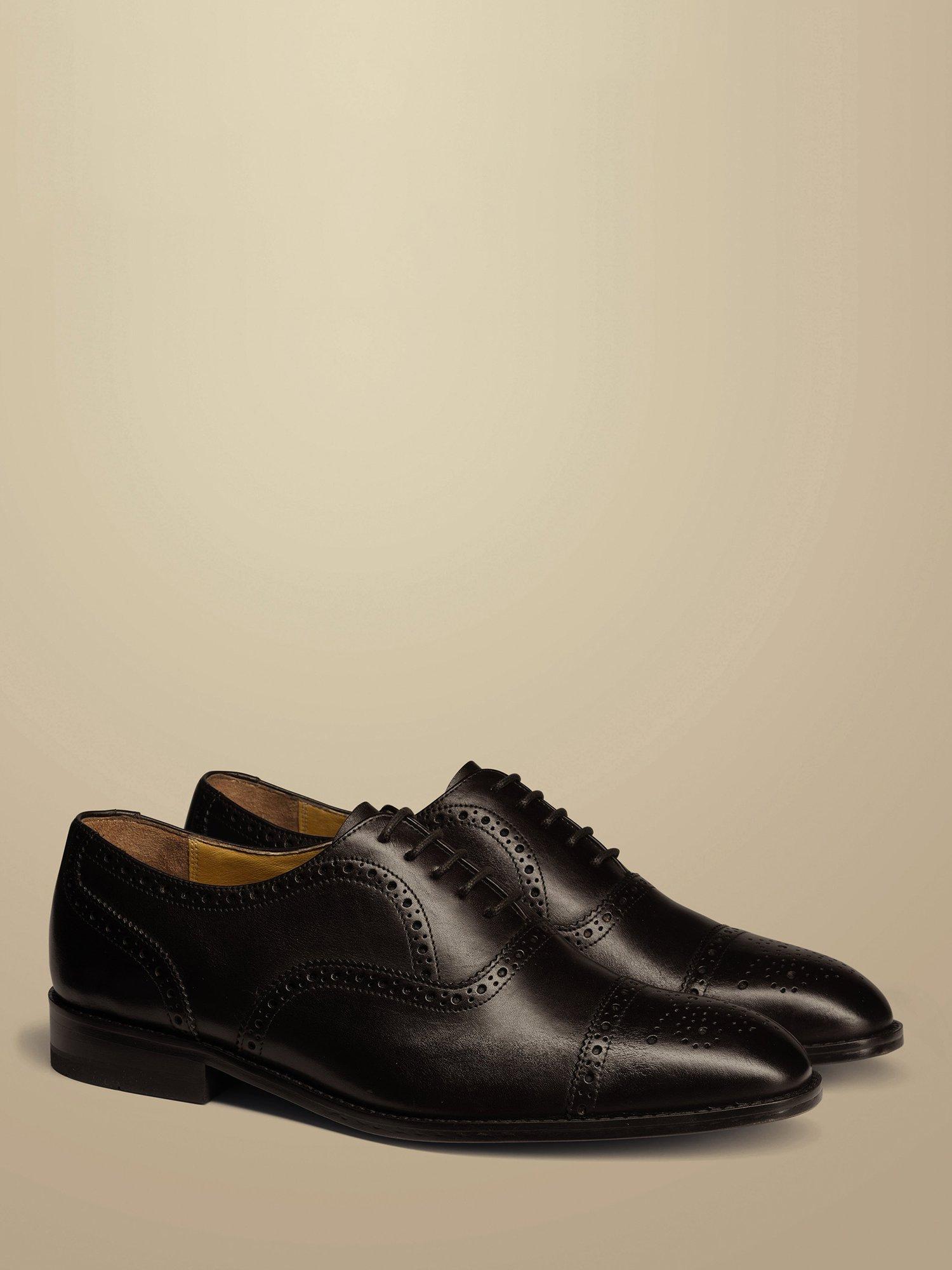 Product image 2 of 4, which shows Charles Tyrwhitt Oxford Shoes, Mahogany Brown, 7