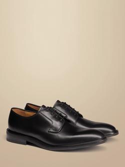 Charles Tyrwhitt Leather Derby Shoes, Black - view 2, Black