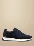 Charles Tyrwhitt Leather Blend Fashion Trainers, Navy, Navy