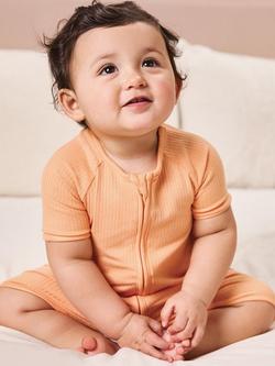 MORI Baby Summer Sleepsuit, Orange, Orange