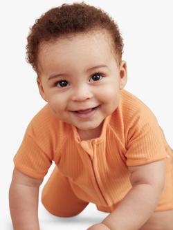 MORI Baby Summer Sleepsuit, Orange - view 2, Orange