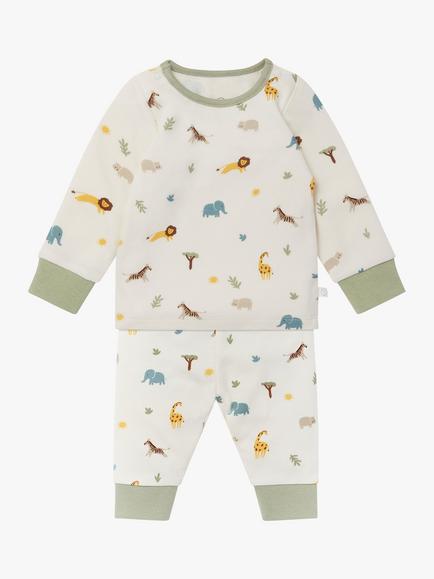 MORI Baby Safari Pyjama Set, Safari Print - view 2, Safari Print