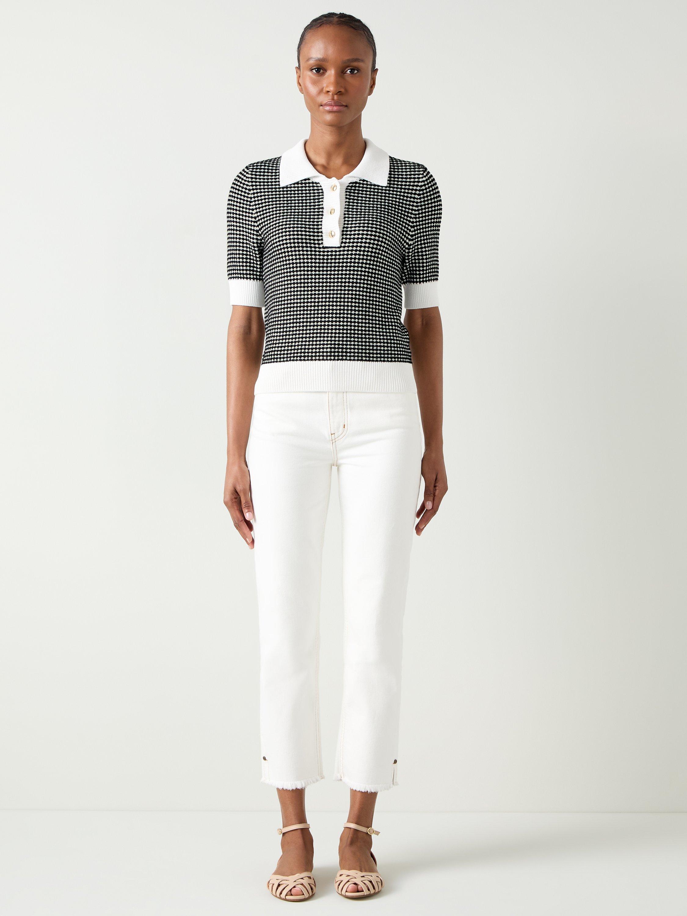 L.K.Bennett Nancy Knitted Polo Top