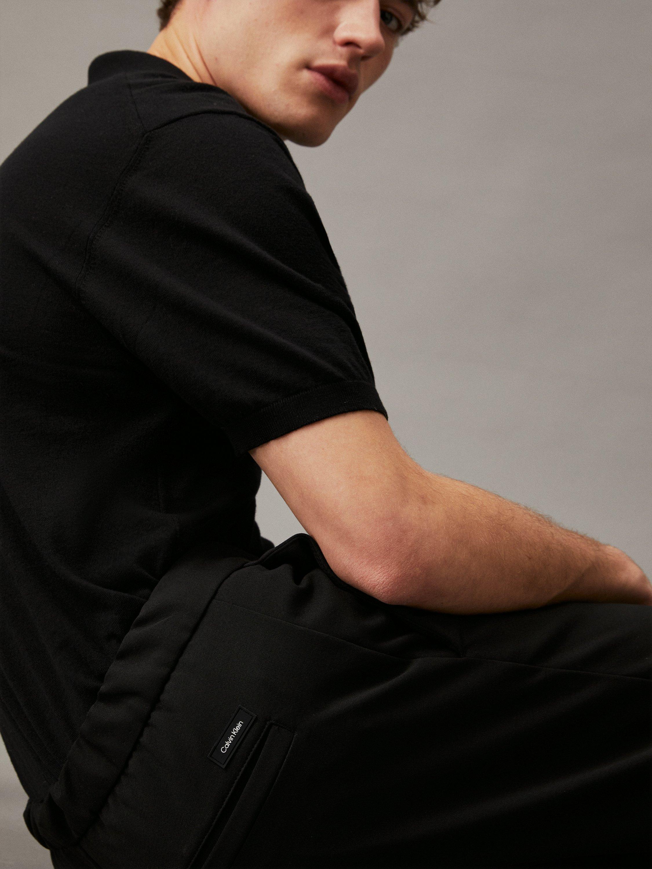 Product image 2 of 4, which shows Calvin Klein Comfort Knit Tousers, Ck Black, 29R