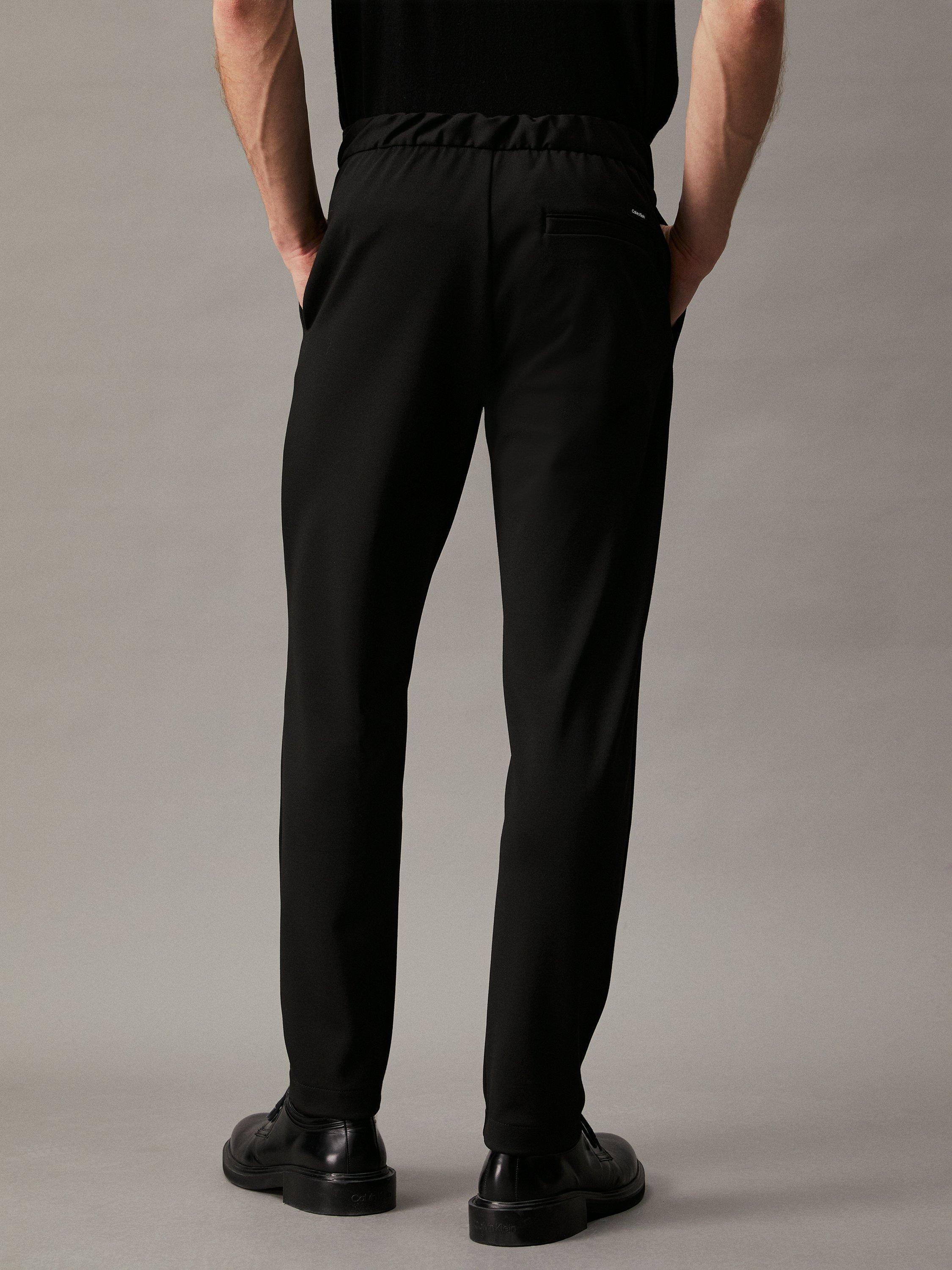 Product image 3 of 4, which shows Calvin Klein Comfort Knit Tousers, Ck Black, 29R