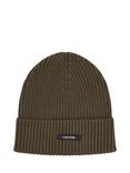 Calvin Klein Classic Organic Cotton Cashmere Blend Beanie Hat, Dark Olive