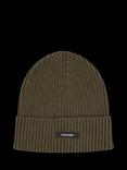 Calvin Klein Classic Organic Cotton Cashmere Blend Beanie Hat, Dark Olive