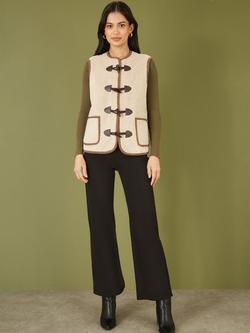 Yumi Borg Gilet, Cream - view 2, Cream