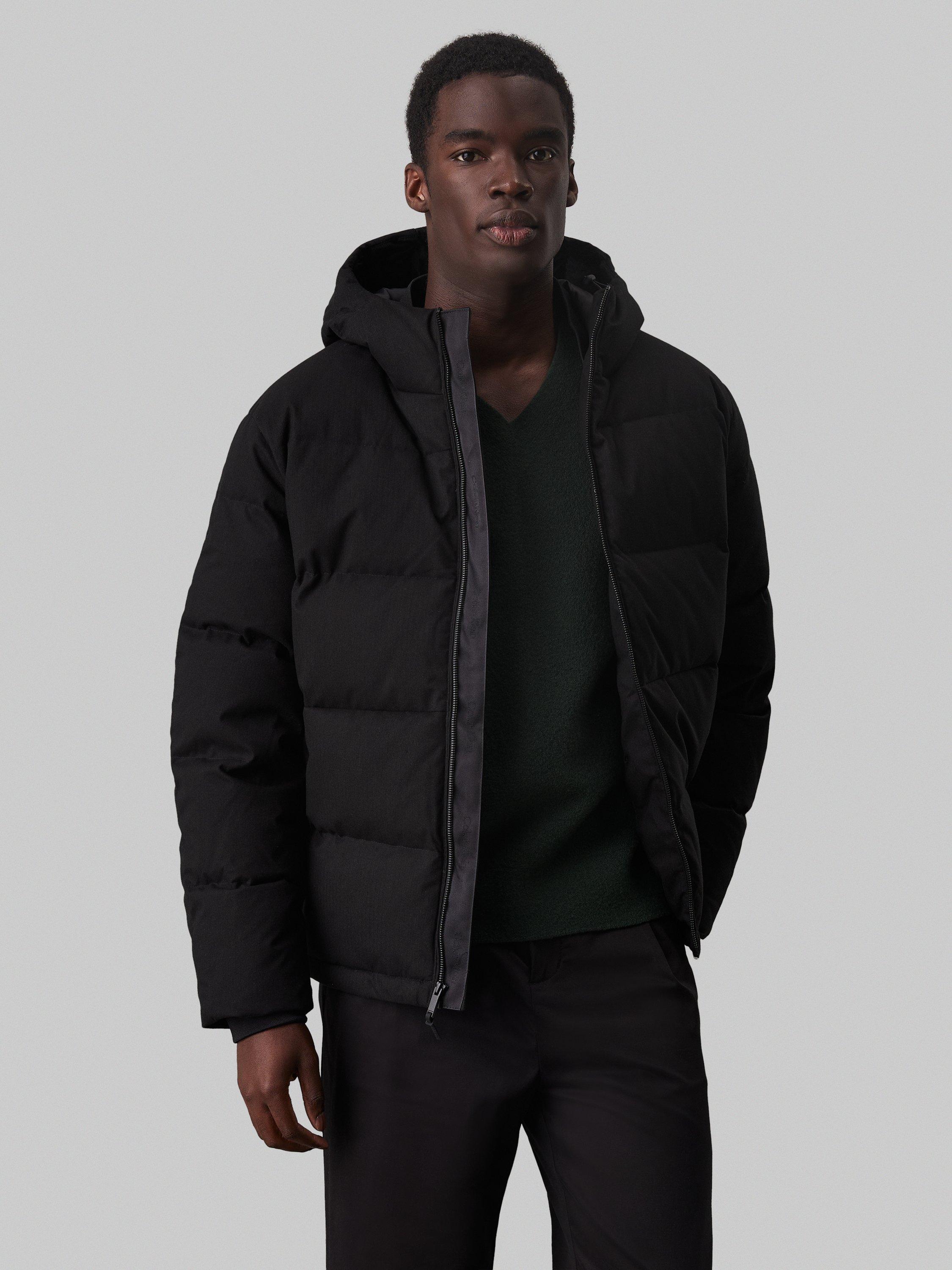 Calvin klein black puffer jacket mens hotsell