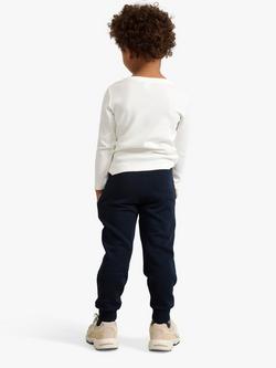Lindex Kids' Soft Essential Stitch Detail Joggers - view 2, Dark Navy