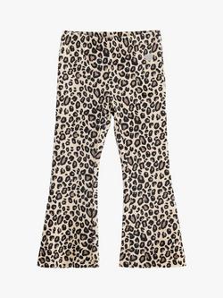 Lindex Kids' Velour Leggings, Light Beige