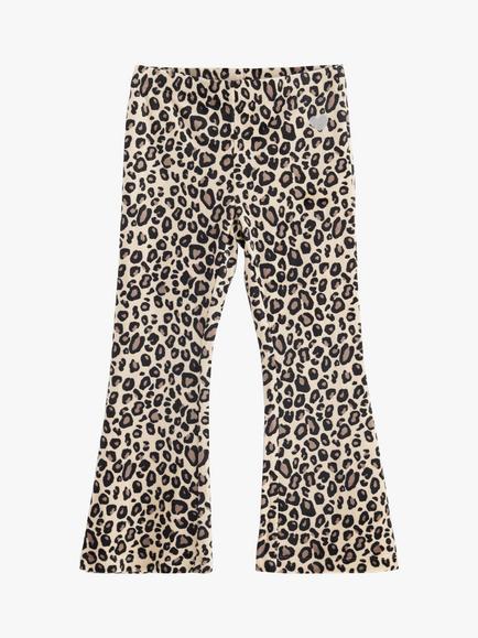 Lindex Kids' Velour Leggings, Light Beige