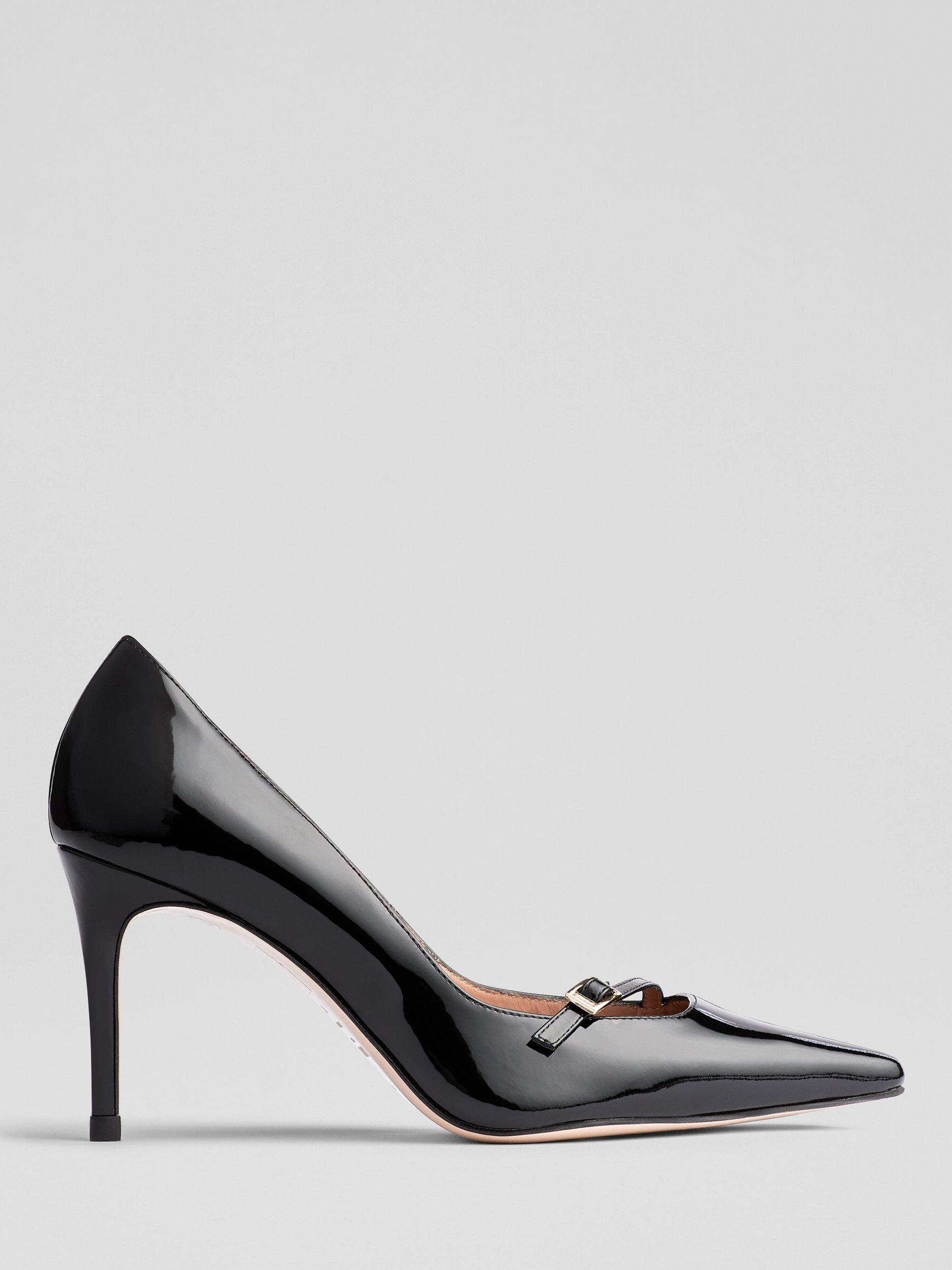 L.K.Bennett Larna Leather Pointed Heeled Courts