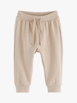 Lindex Baby Basic Joggers, Dusty Beige