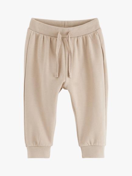 Lindex Baby Basic Joggers, Dusty Beige